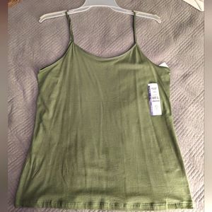 3/$30 NWT 2X Sage Tank W/Adjustable Straps